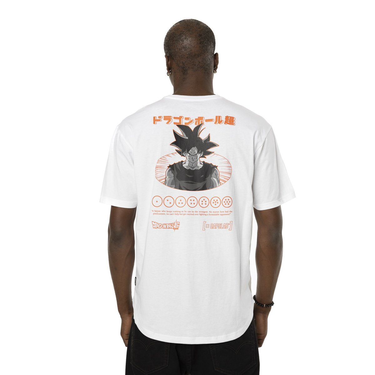 Tee Shirt Dragon Ball Super Goku noir/orange/blanc, CAPSLAB