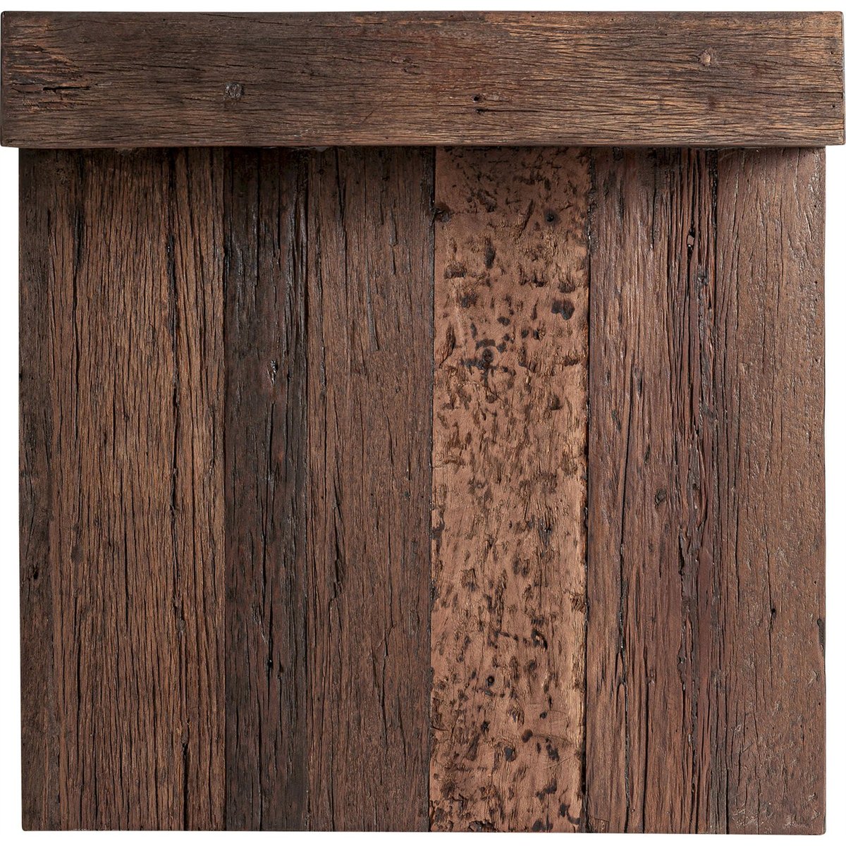 Comptoir de bar rustique en bois massif marron bois foncé, RECOLLECTION