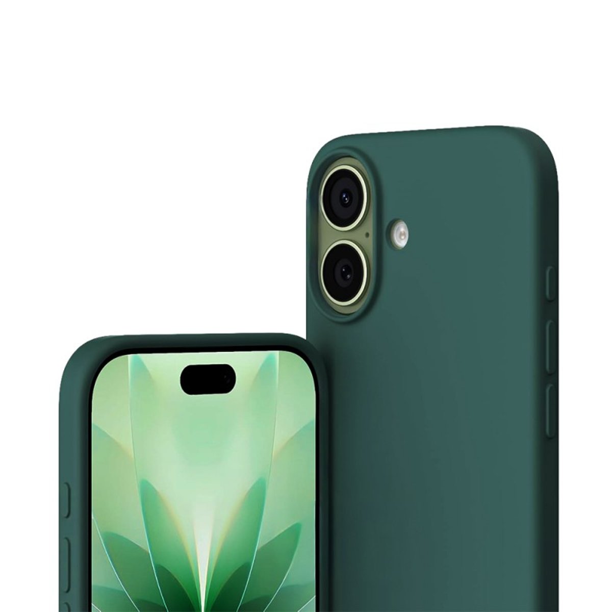 Coque iPhone 17 antichoc + 2 vitres vert, EVETANE