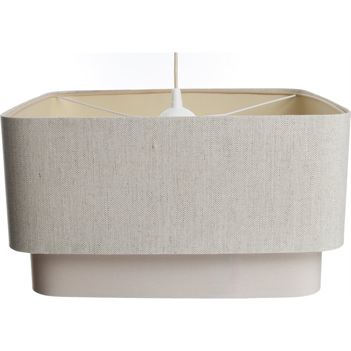 Suspension en lin, KWADRO DUO beige doux et naturel, BPS KONCEPT