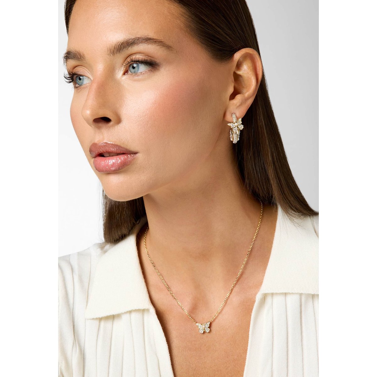 Boucles D'oreilles Borboleta or, GUESS