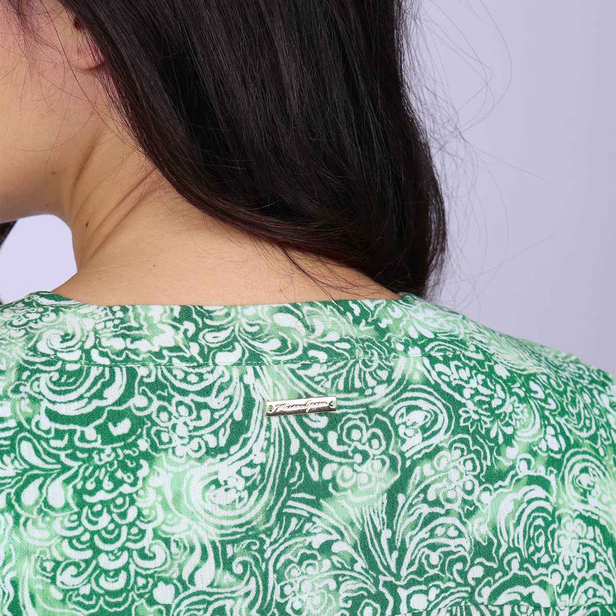 Top col V Gennie vert, MISE AU GREEN