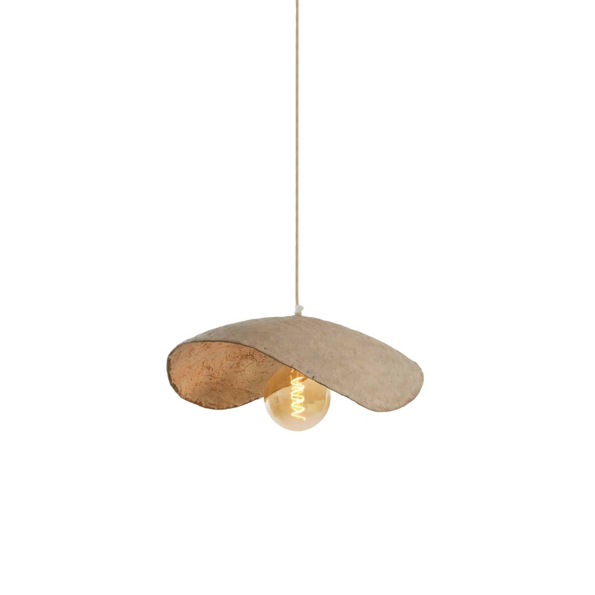 Suspension Papier LONIA gris antique, LIGHT & LIVING 