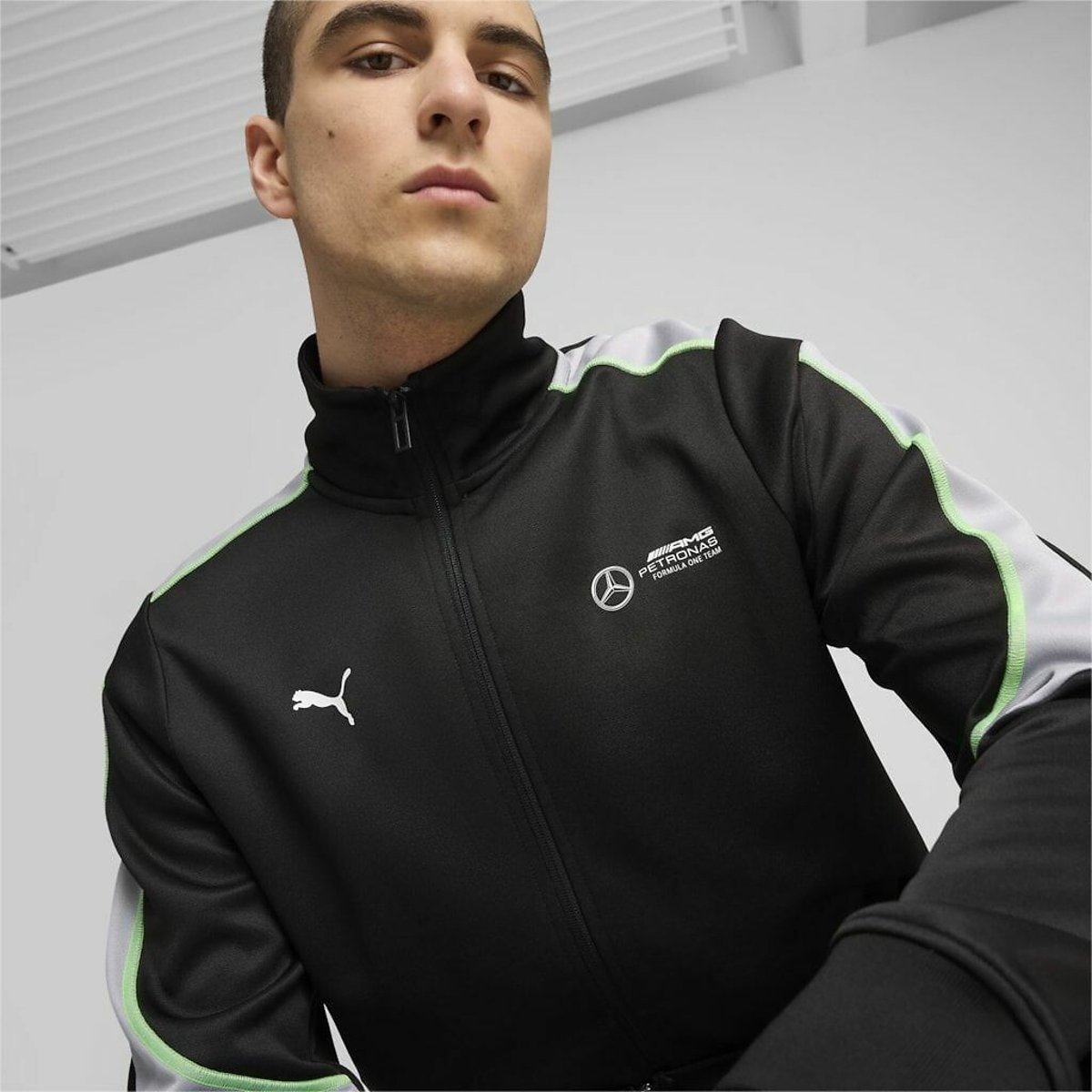 Mercedes Logo Print Sweatshirt in Cotton Mix 90006527, PUMA