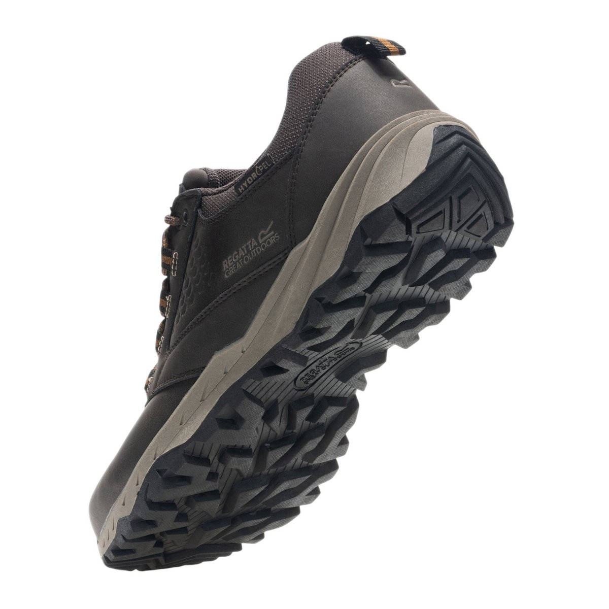 Chaussures basses de marche imperméables AMBLE marron gris foncé / marron clair, REGATTA
