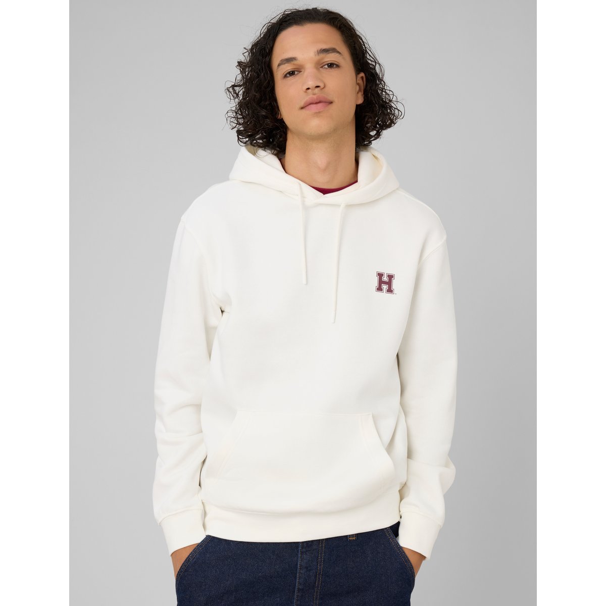 Sweat licence harvard blanc écru, BZB