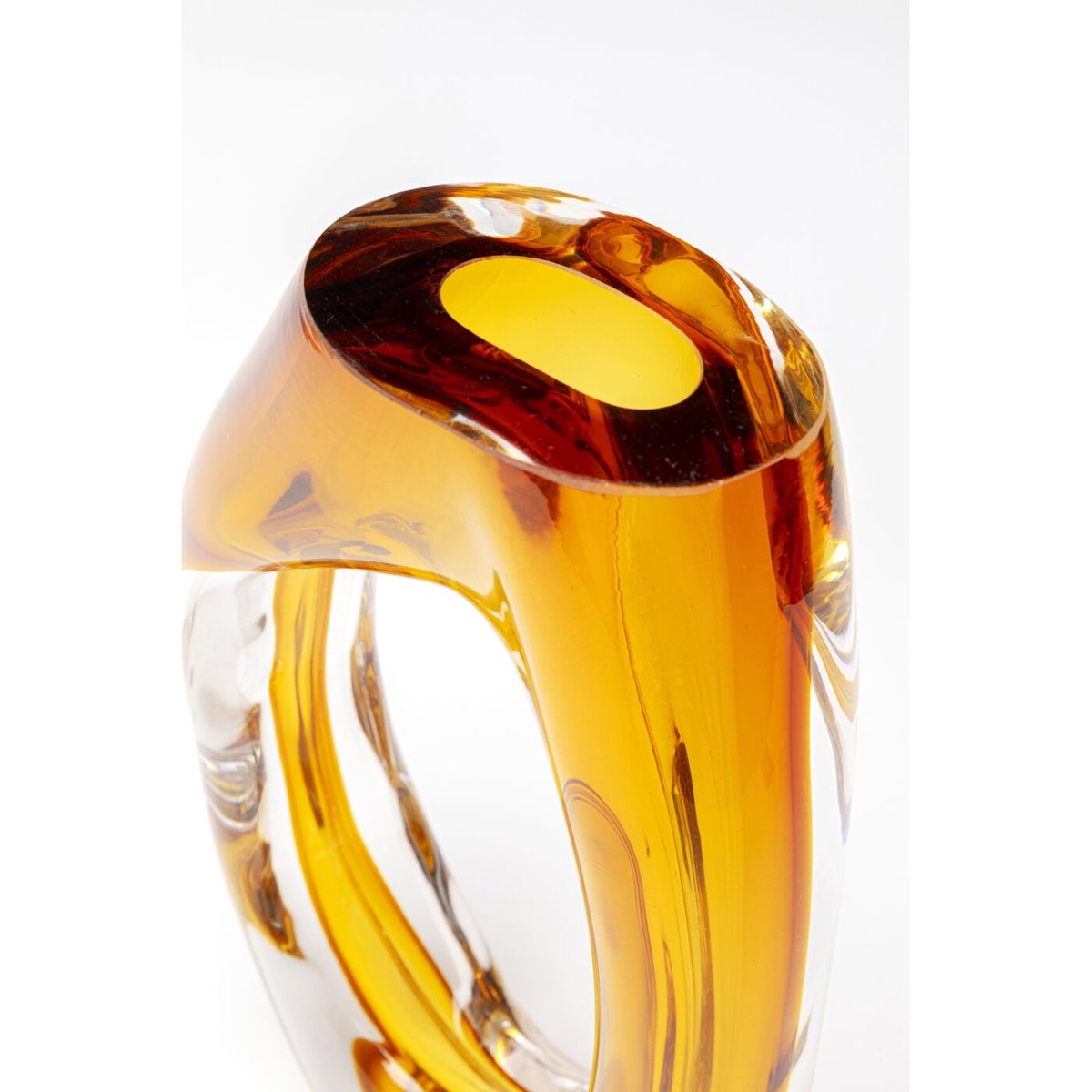 Vase en verre, ANELLO couleur unique, KARE DESIGN