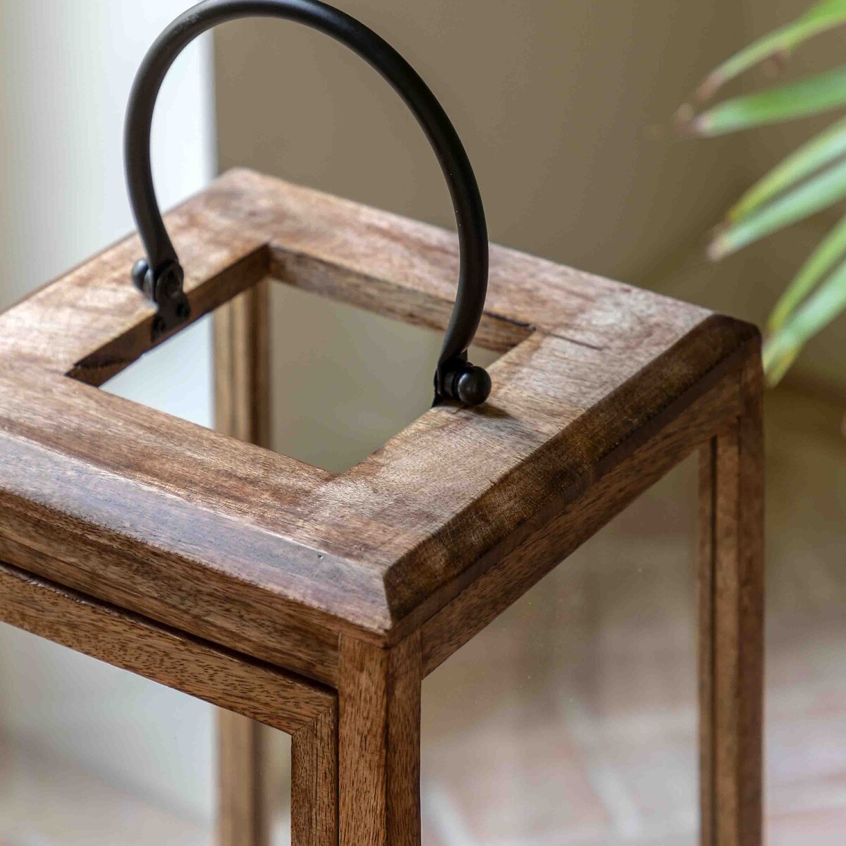 Large Atrani Wooden Lantern brown              , ÉDITÉ