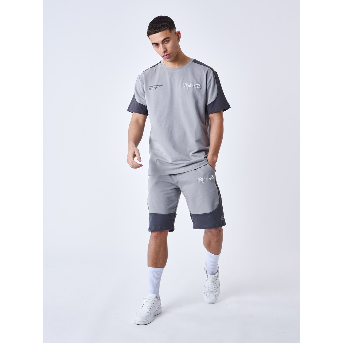 Short Two-tone gris anthracite, PROJECT X