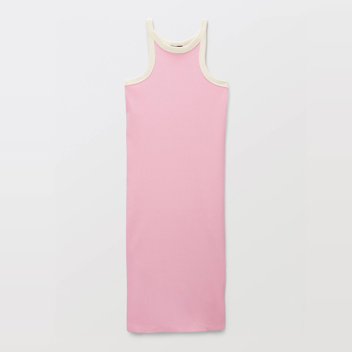 Robe longue uni en jersey lavatere, MONOPRIX