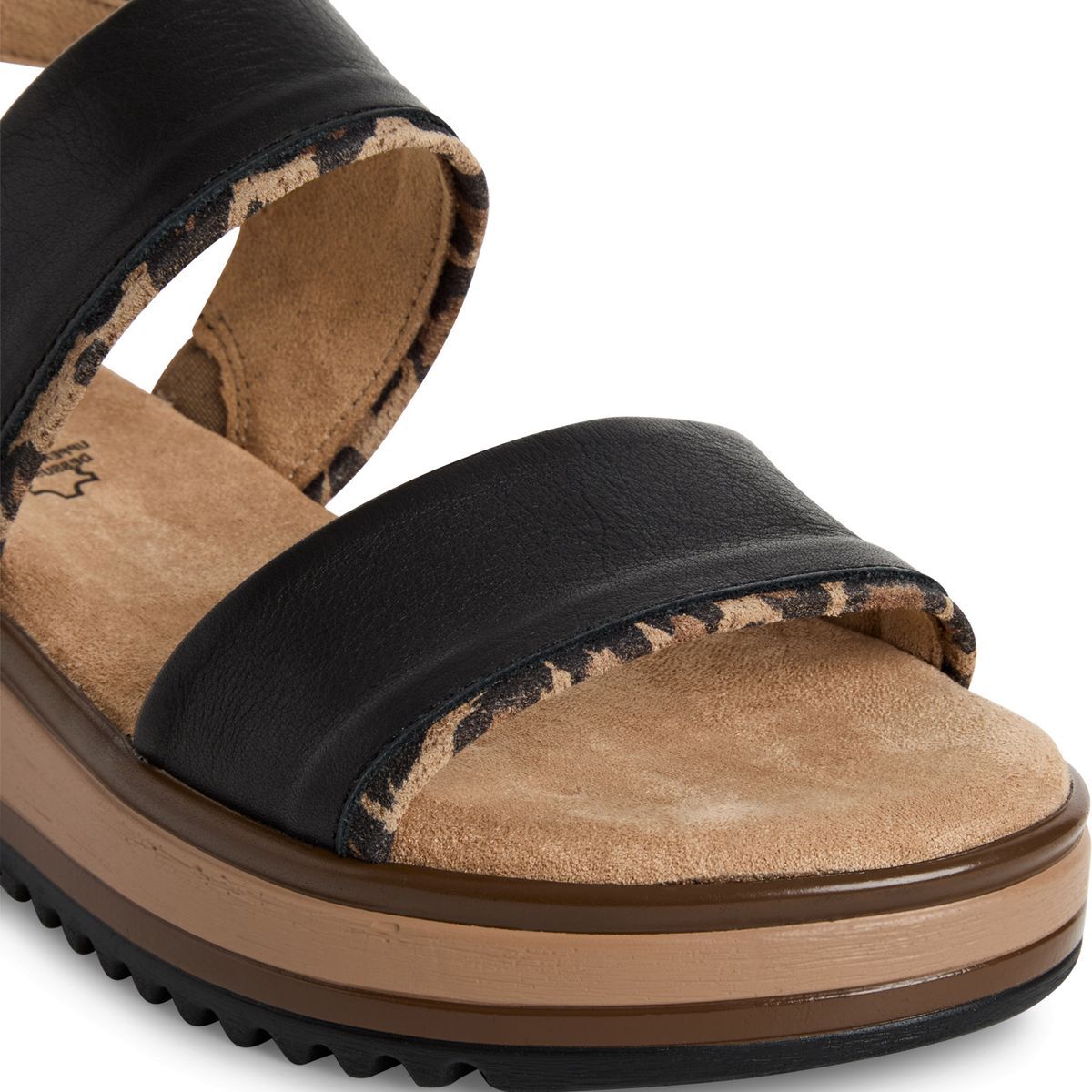 Sandale en cuir noir, S.OLIVER