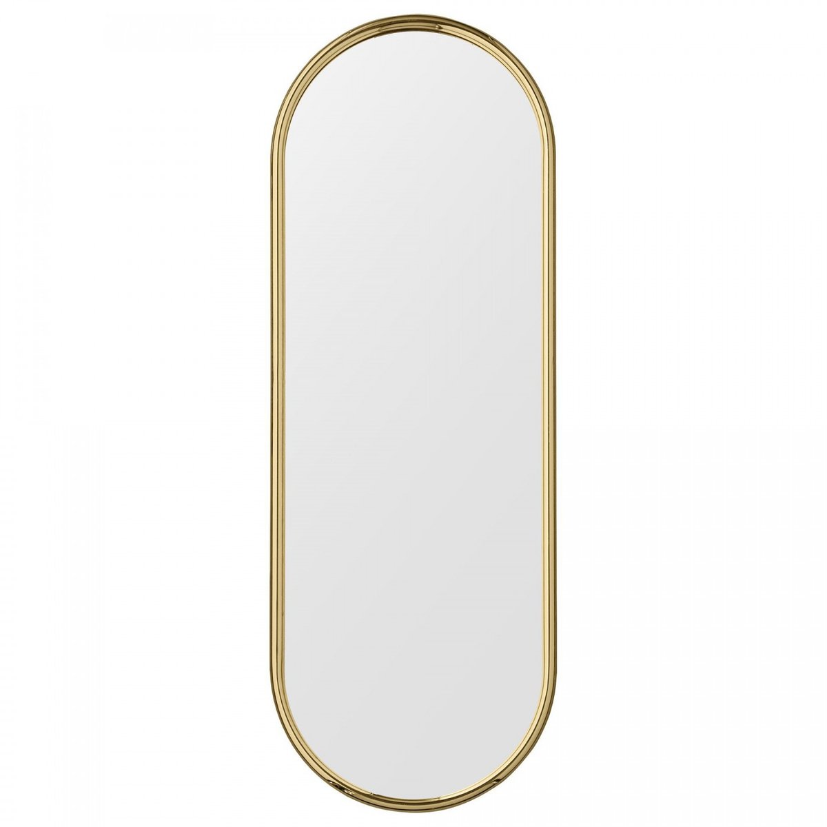 Miroir Mural Doré Angui Ovale Large H 108 X L 39 cm doré, AYTM