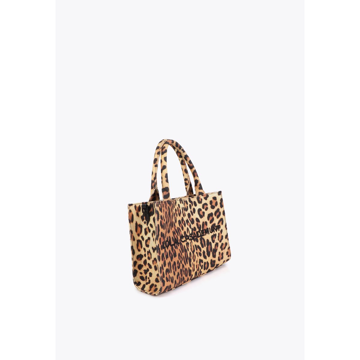 Sac à main imprimé léopard avec bandoulière marron, LOLA CASADEMUNT