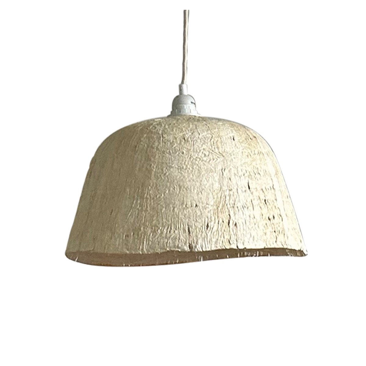 Abat-jour suspension en papier mâché naturel D41 naturel, OPJET