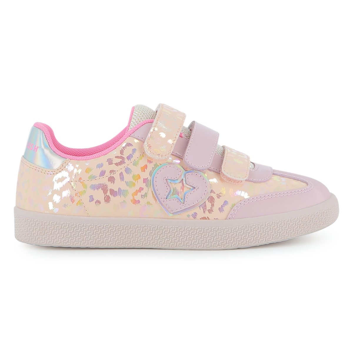 Baskets basses à scratch rose poudre, BILLIEBLUSH