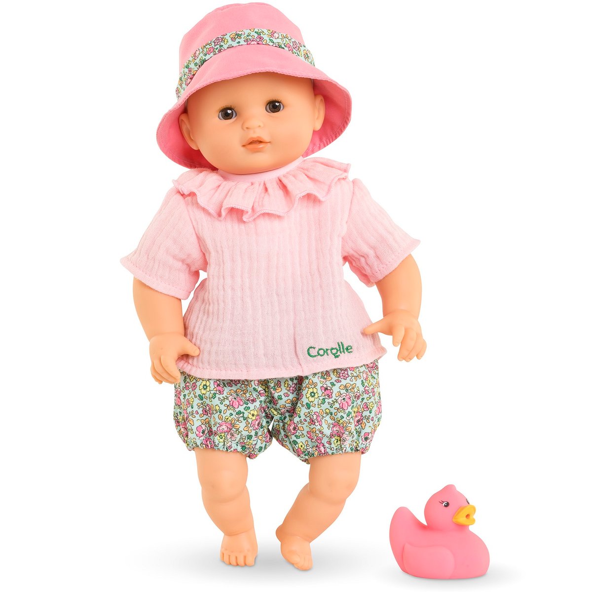 Poupon Bébé Bain Coralie - Bloomer rose, COROLLE