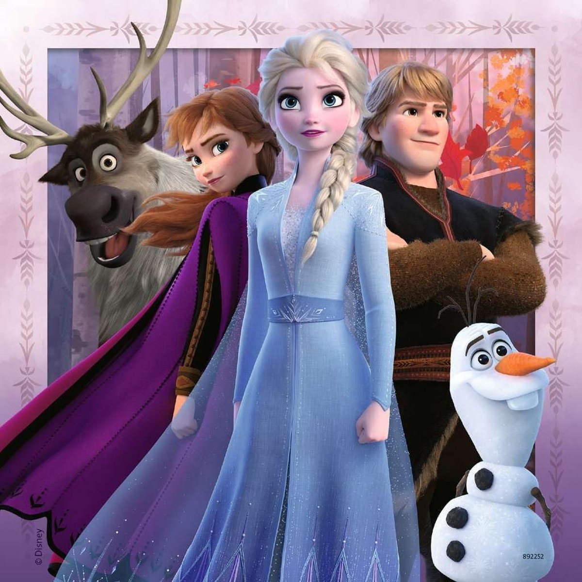 Puzzle Disney La Reine des Neiges 3x49 pcs bleu, RAVENSBURGER