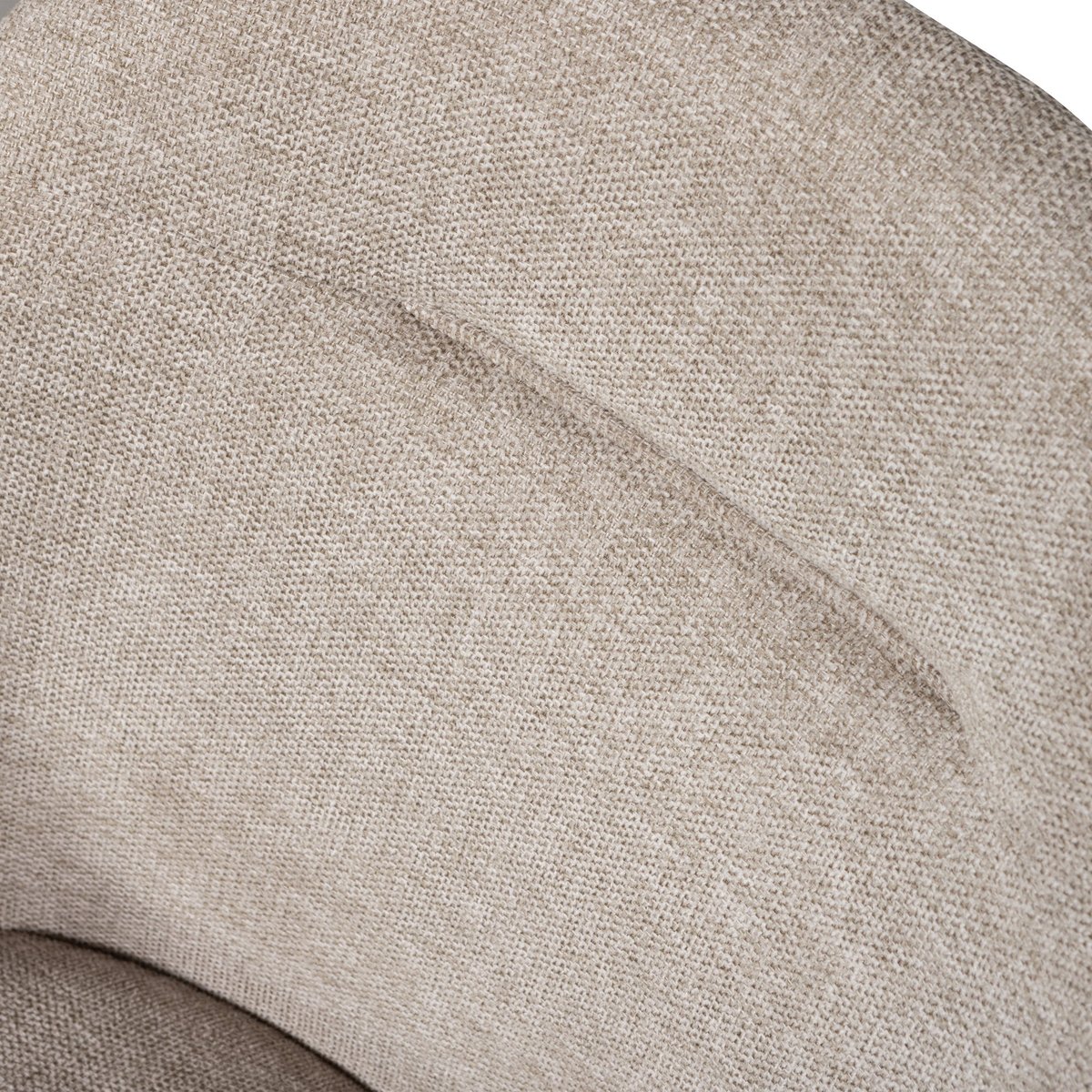 Lot de 2 chaises de salle à manger en chenille GRAND-JAKI sable, WOOOD