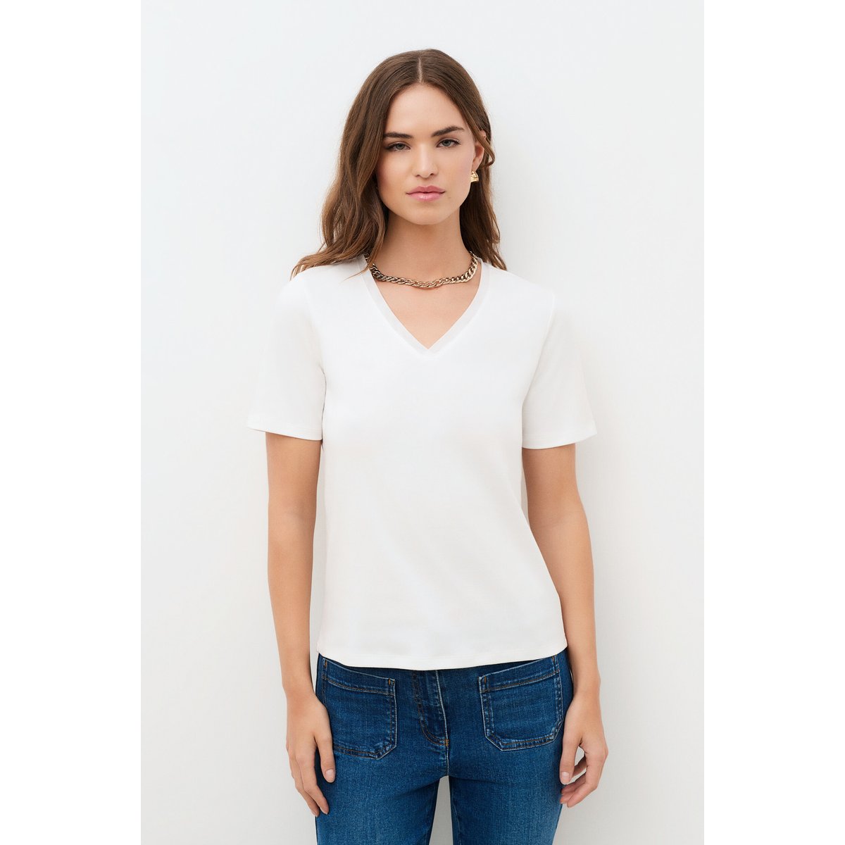 T-shirt Temilie ecru, CAROLL