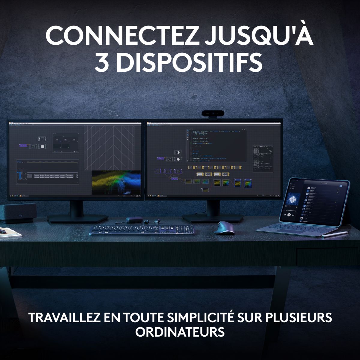 Clavier sans fil MX Keys S Silencieux Graphite couleur unique, LOGITECH