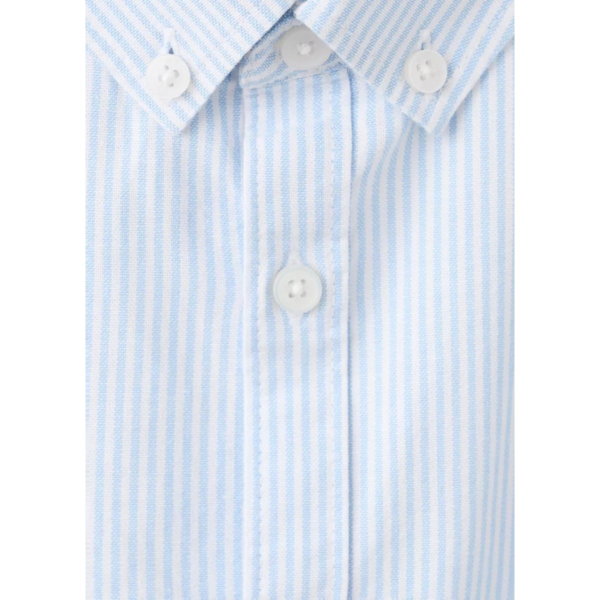 Chemise oxford rayée bleu ciel, MANGO KIDS