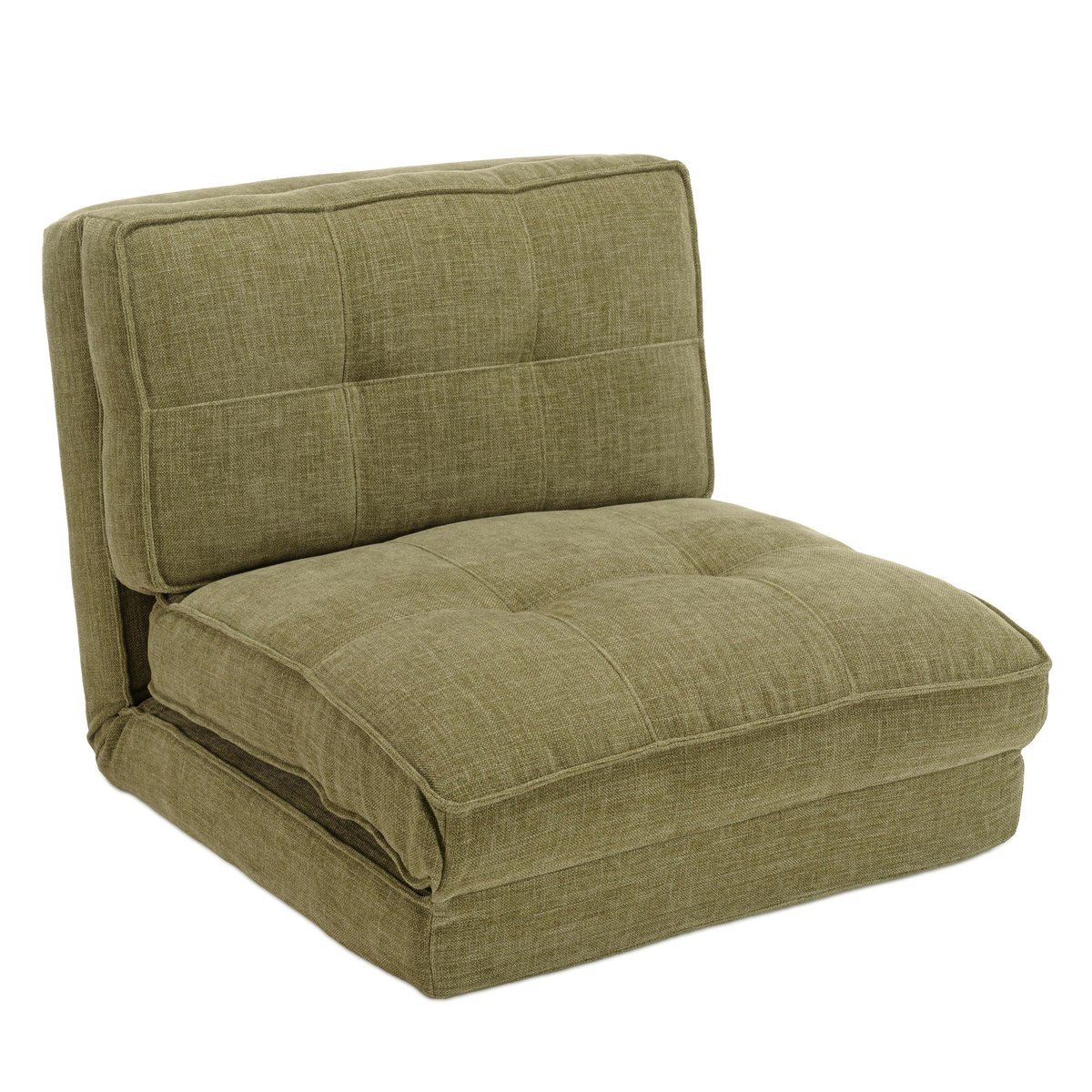 Chauffeuse convertible en tissu ASTORI vert, PIER IMPORT