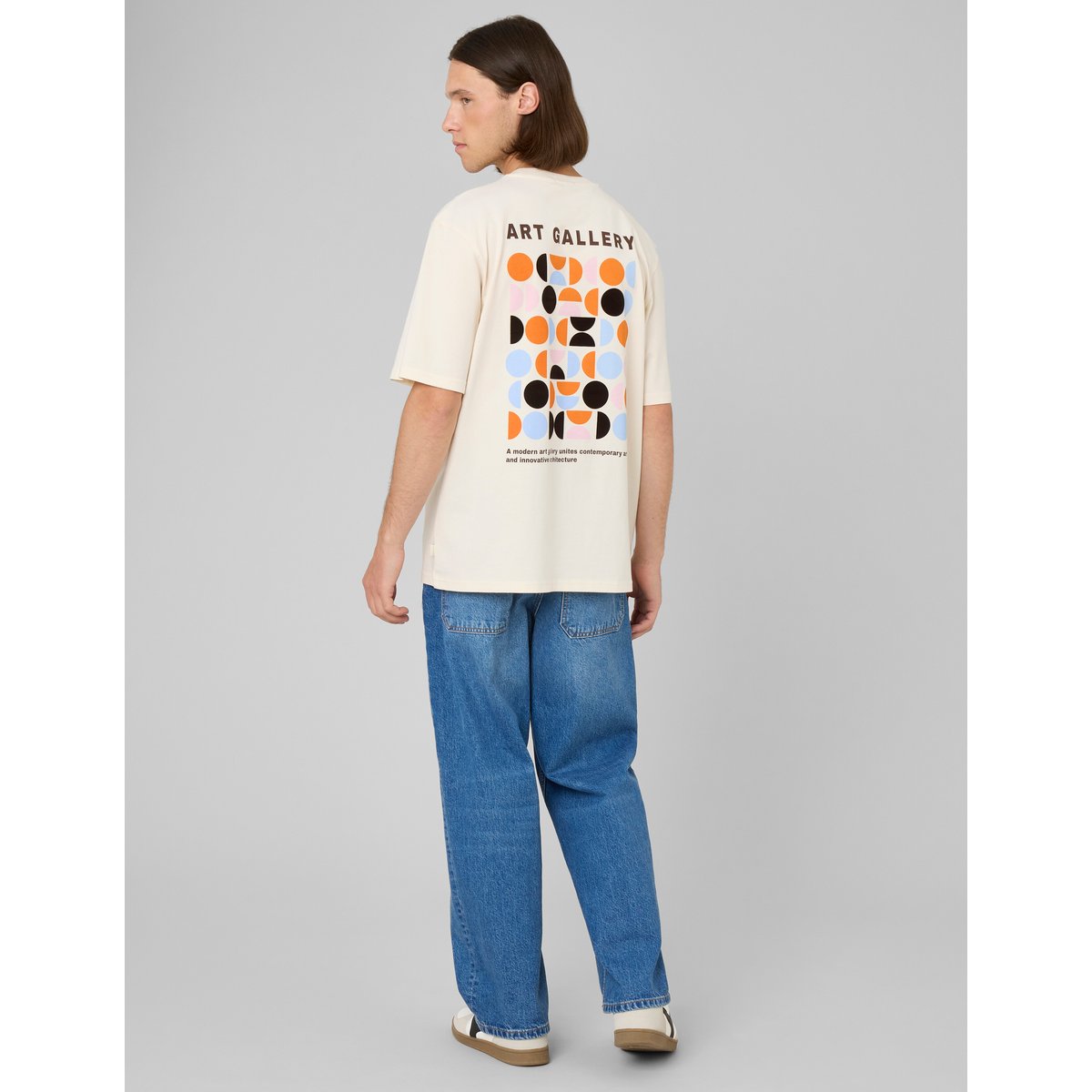 T-shirt imprimé devant / dos naturel, BZB