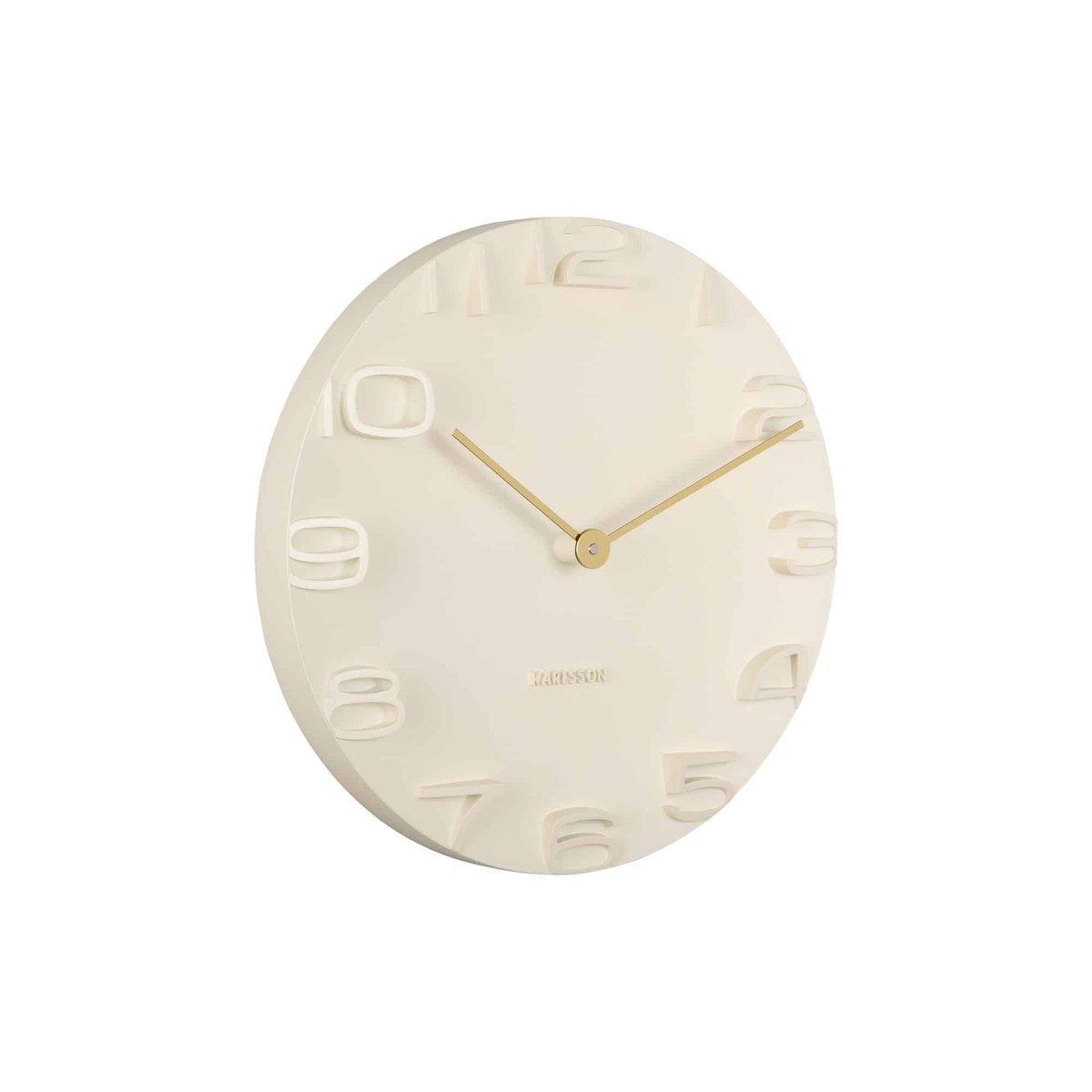 Horloge Murale Polypropylène ON THE EDGE blanc cassé, KARLSSON