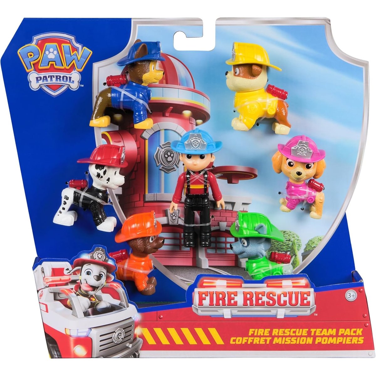 PAW Patrol - Fire Rescue - Set cadeau de figurines multicolore, SPIN MASTER