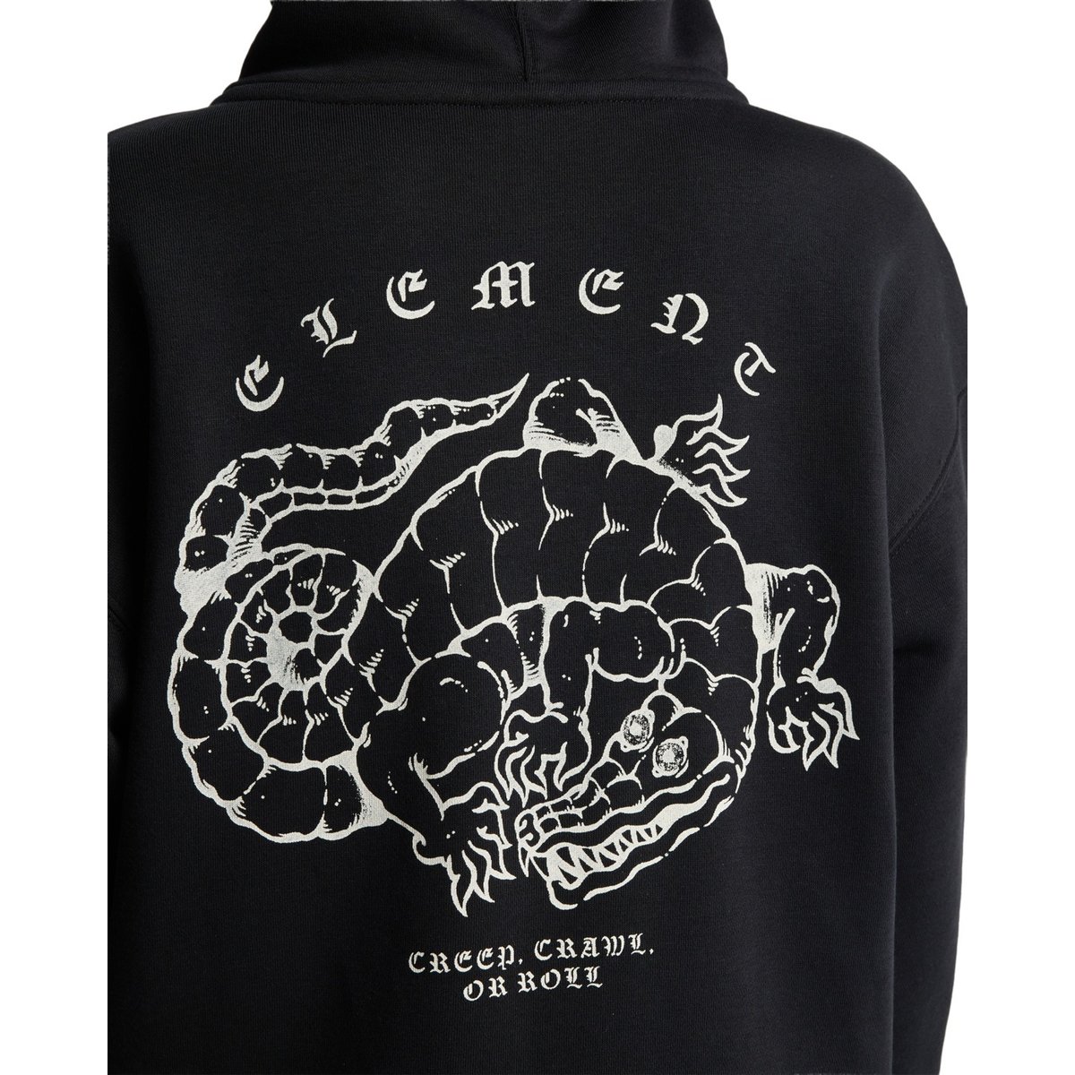 Pull zippé à capuche ALIGATOR Y noir flint black, ELEMENT