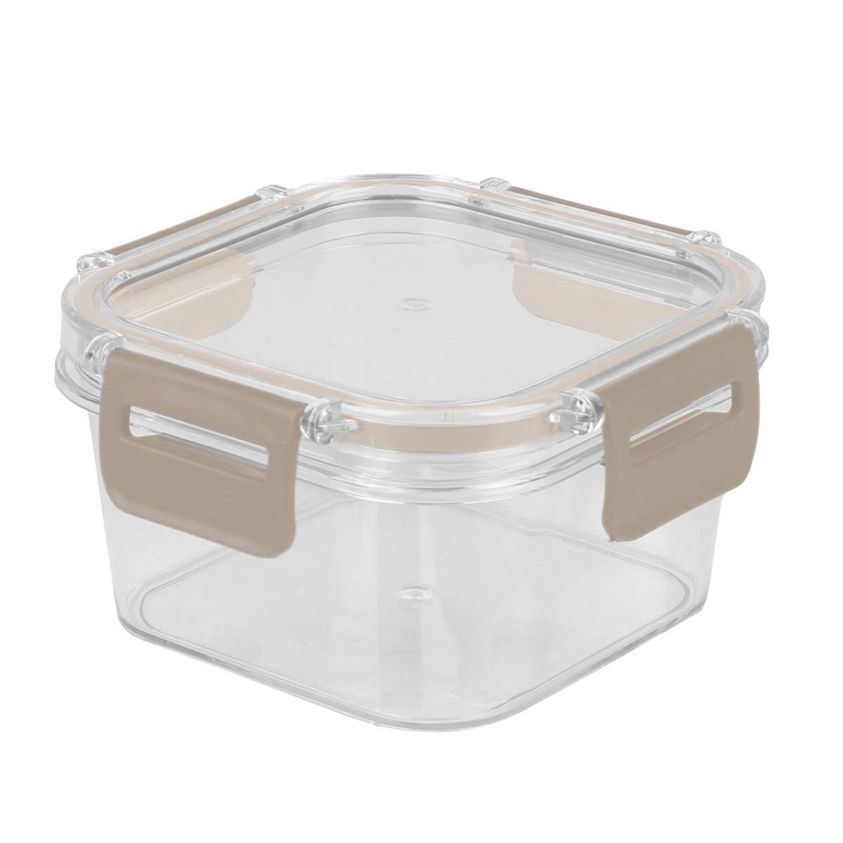 Boîte carrée en plastique avec couvercle hermétique gris 400ml gris, WADIGA