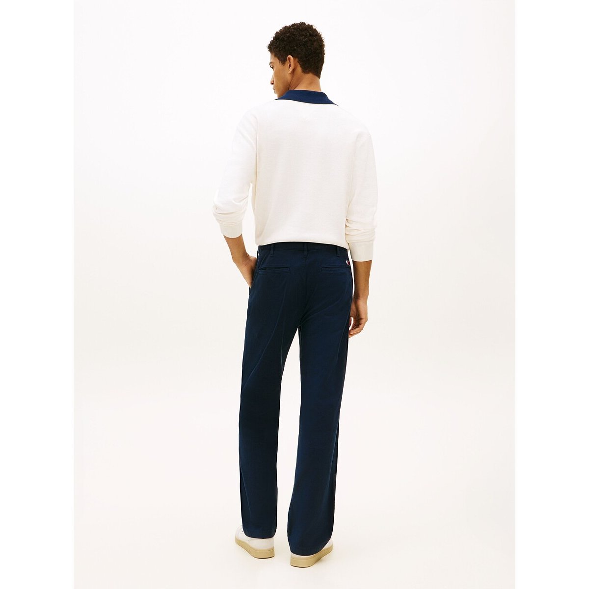 Chino Otis coupe standard en sergé bleu marine, TOMMY JEANS