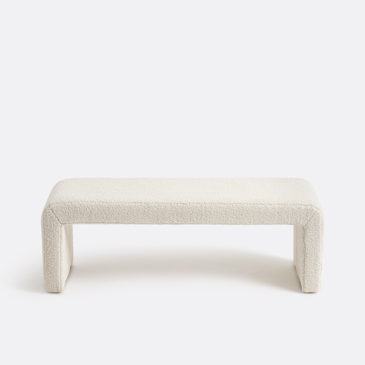 Banc bout de lit bouclette, Tory ecru, LA REDOUTE INTERIEURS