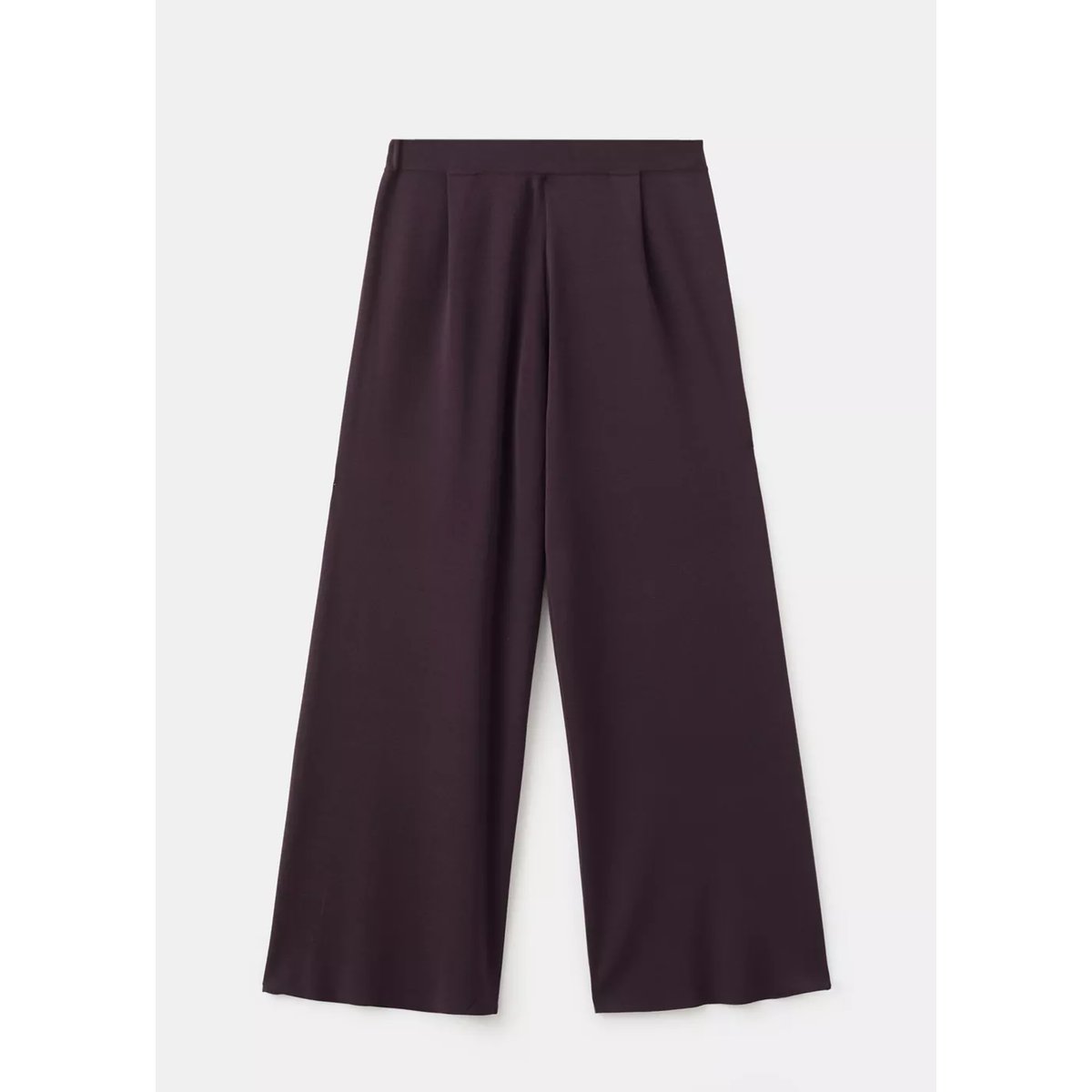 Pantalon en maille taille normale bordeaux, MANGO