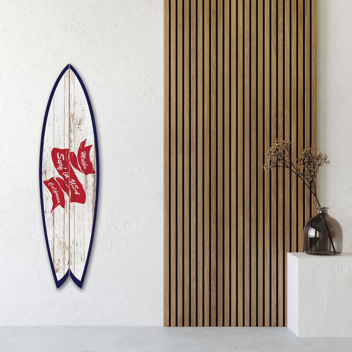 Planche de surf décorative malibu tableau alu dibond, HEXOA