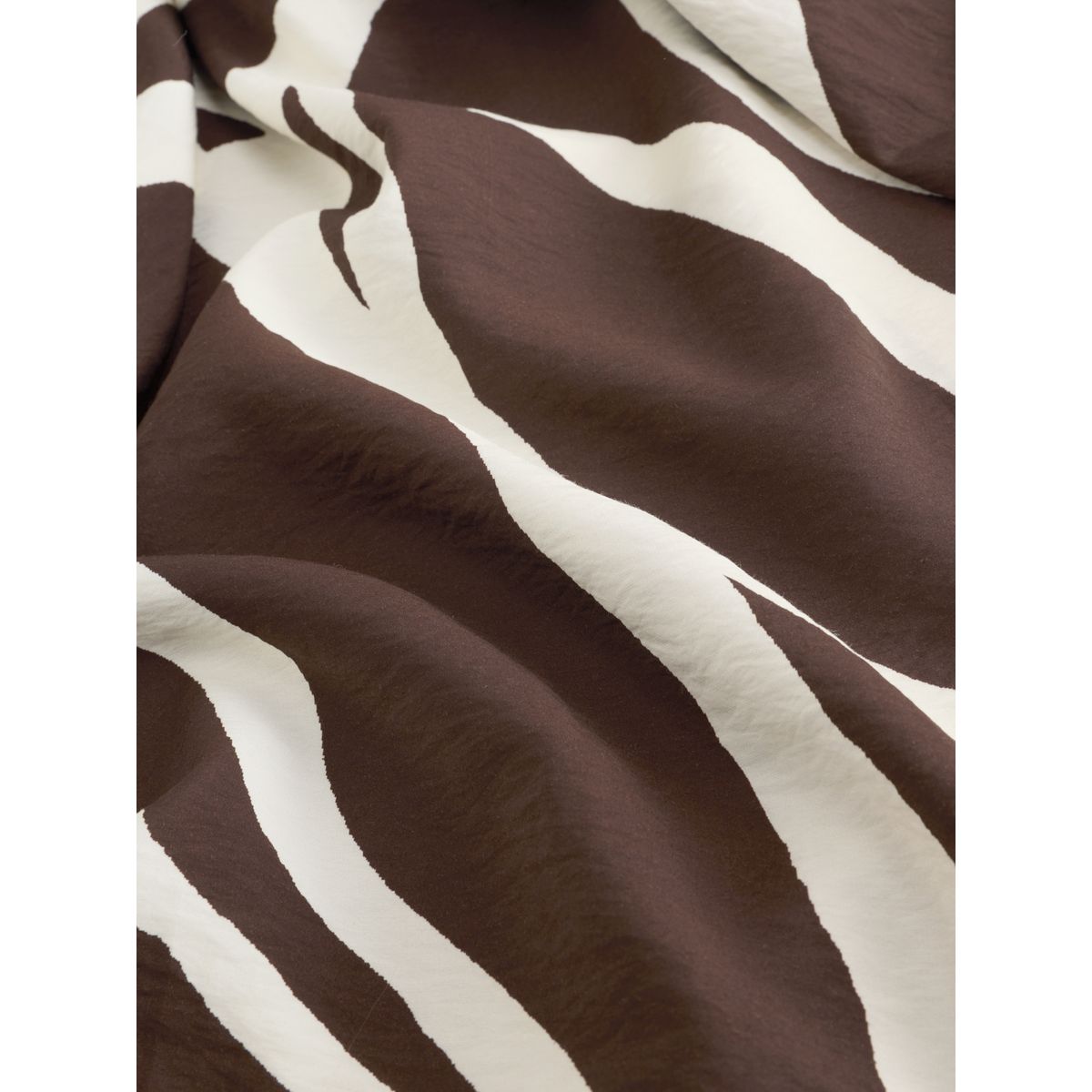 Robe caftan longue à manches 3/4 et col v impression marron chocolat, NEXT
