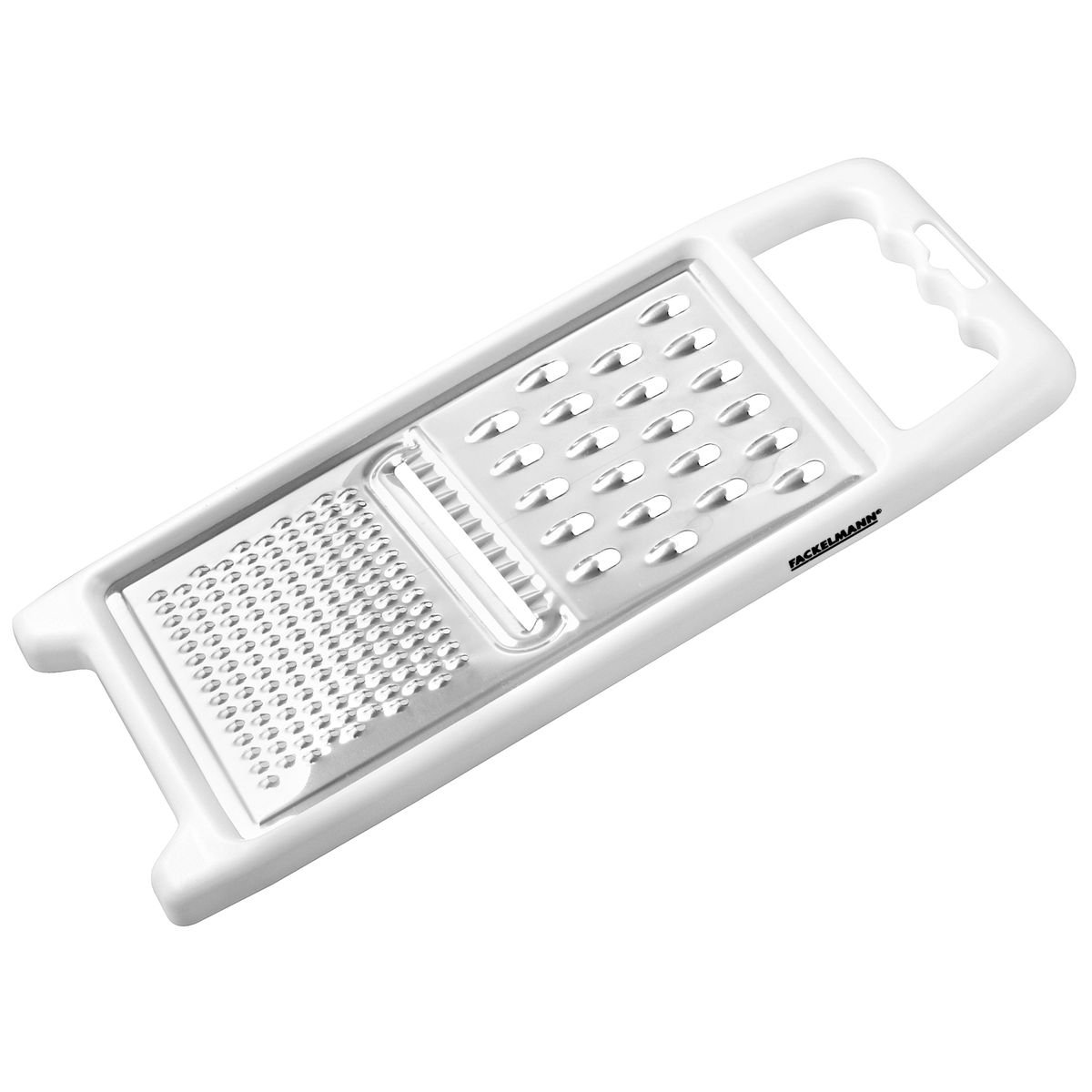 Râpe rectangulaire universelle blanc,inox, FACKELMANN