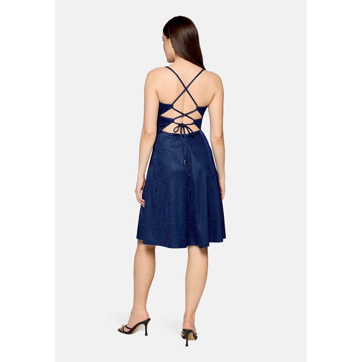 Robe de cocktail à laçage dark blue/black, VERA MONT