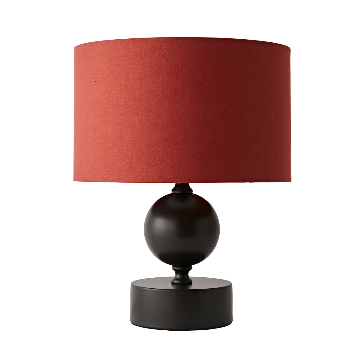 Andres Candlestick Table Lamp with Fabric Shade orange, SO'HOME