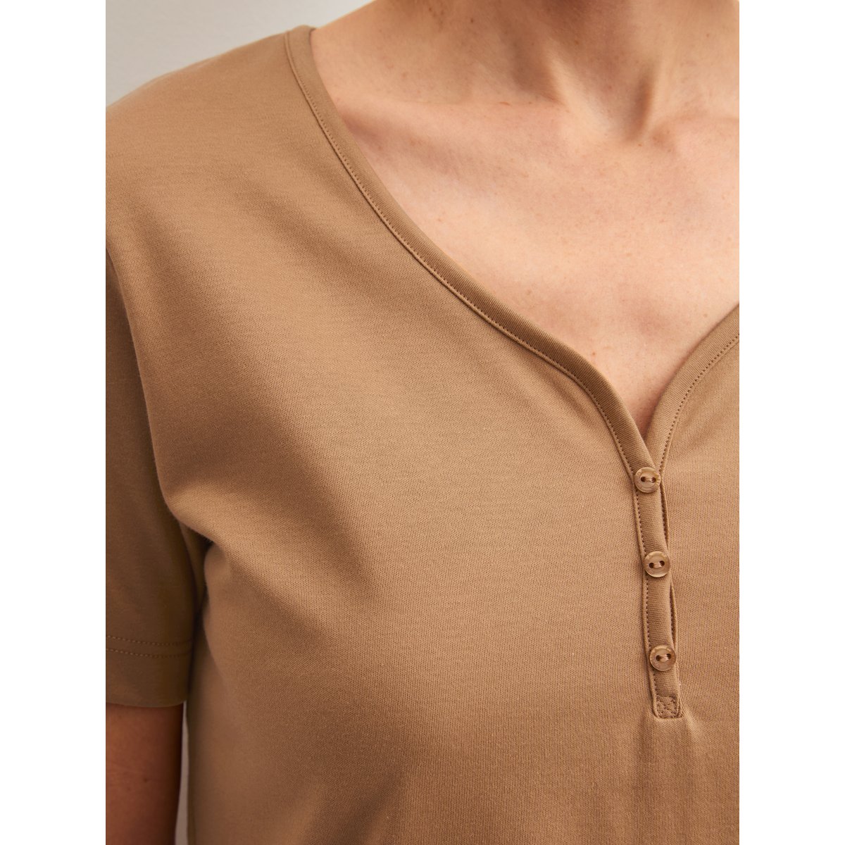 manches courtes Coton SLEEP OVER M&M almond brown, CALIDA