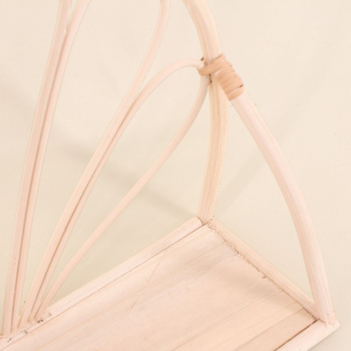 Étagère en forme d'arche en rotin 12x35x26cm naturel, ORNAMI