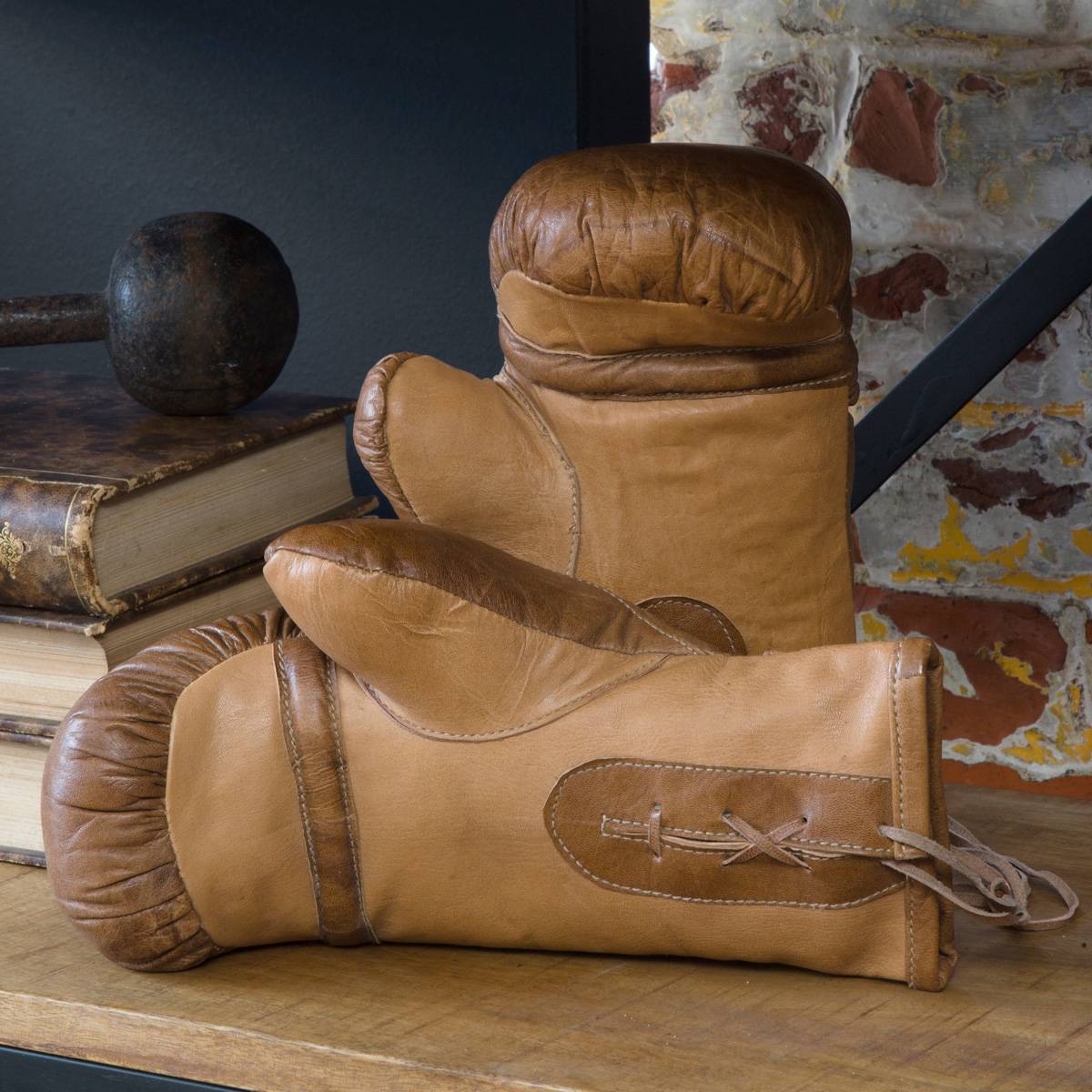 Paire en cuir marron, MADE IN MEUBLES