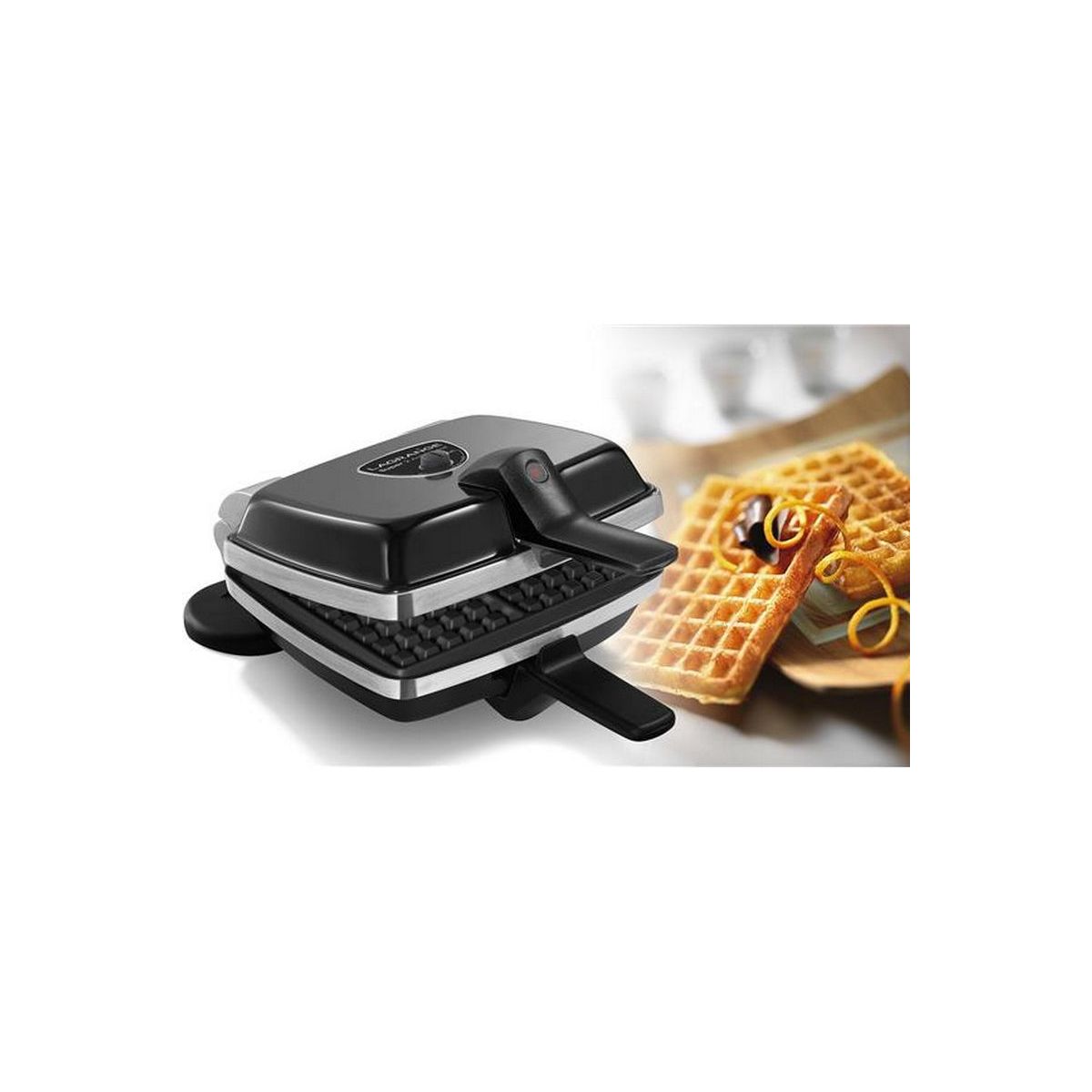 Croque/gaufre 2 gaufres ou 2 croques 039425 noir, LAGRANGE