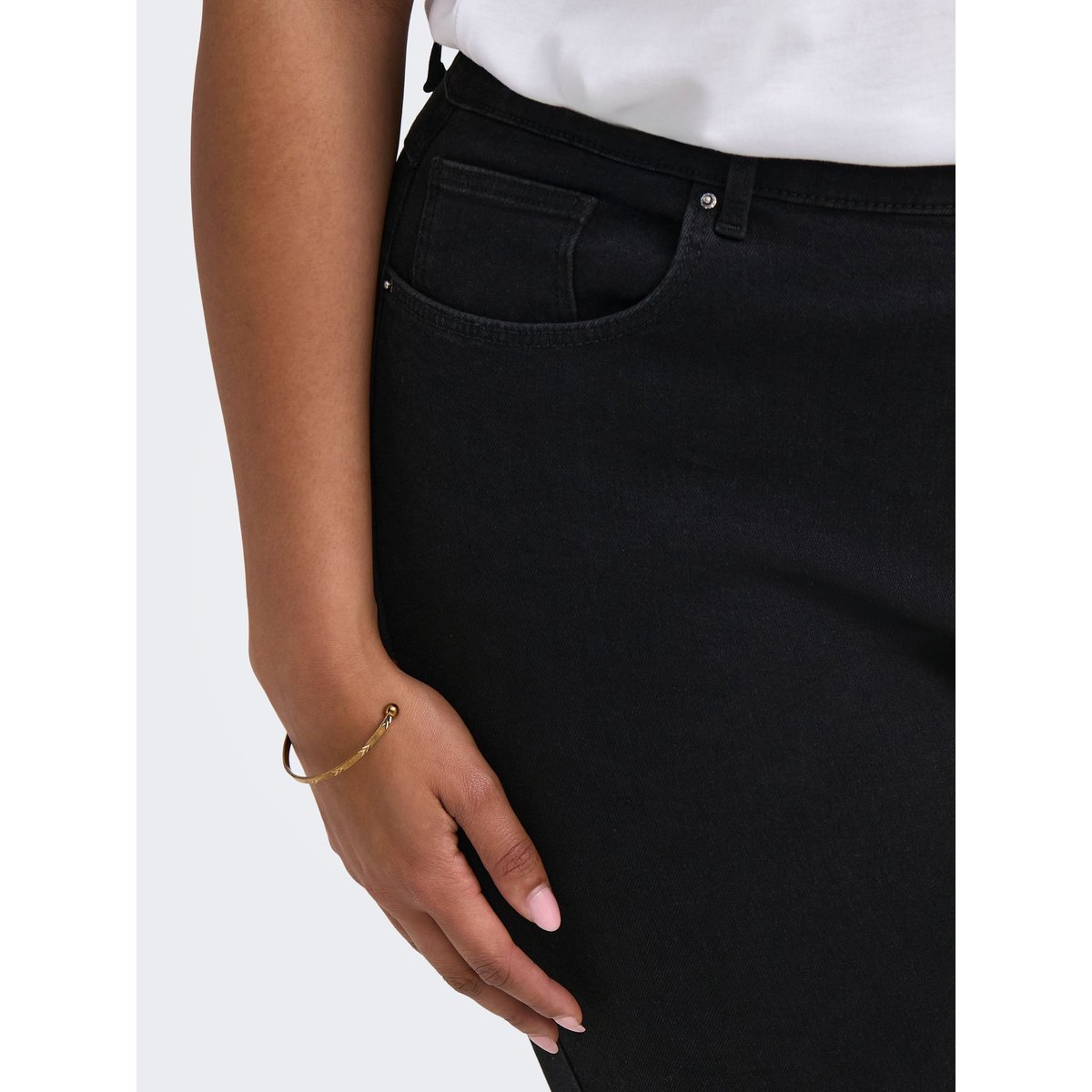 Jean Skinny black denim 1, ONLY CARMAKOMA