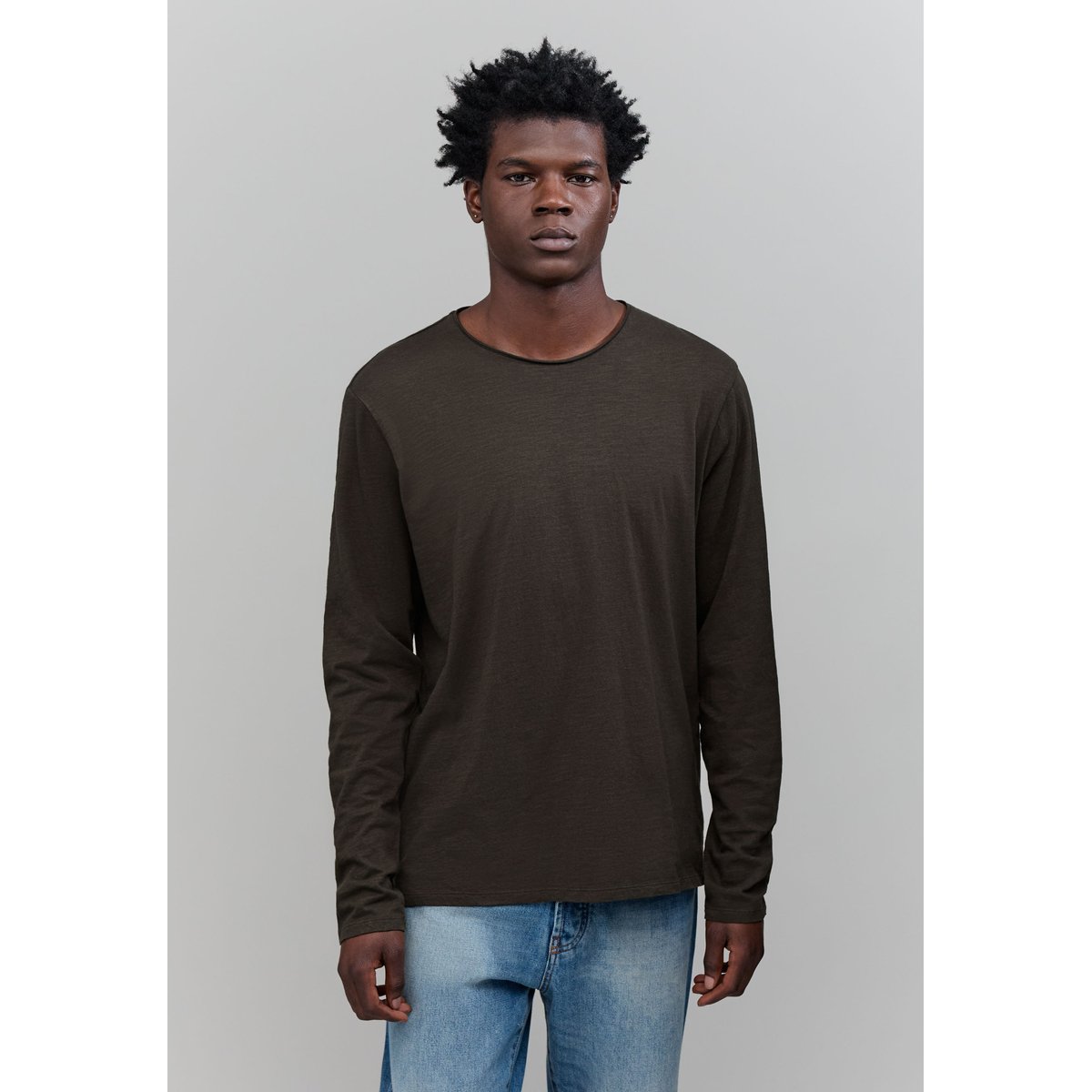 Tee-shirt coton bio ESSENTIEL vert kaki, IKKS