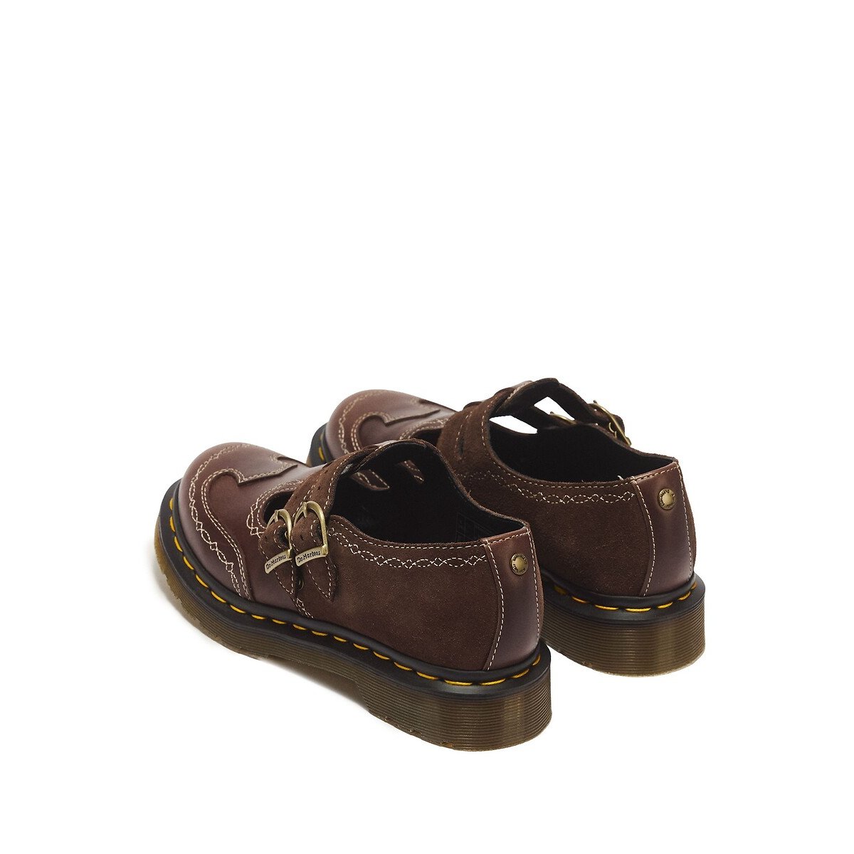Babies en cuir, 8065 Mary Jane Rodeo marron foncé, DR. MARTENS