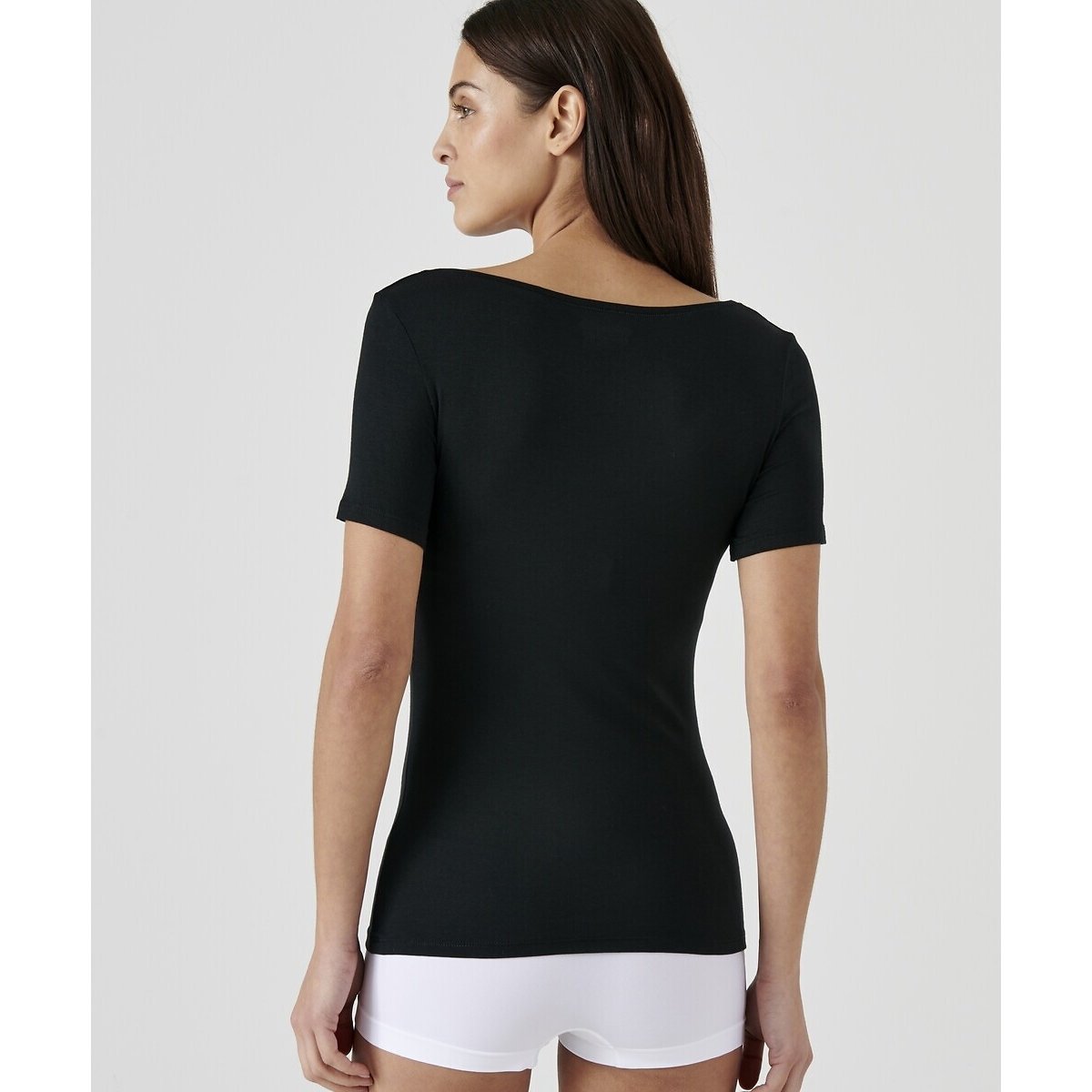 T-shirt manches courtes Thermolactyl degré 2 noir, DAMART
