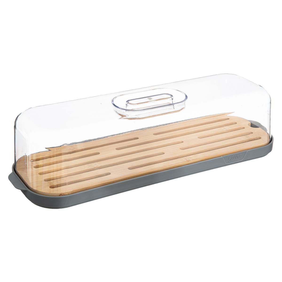 Boîte à baguette 2-en-1 avec planche FRESH EAT gris, 5FIVE SIMPLY SMART