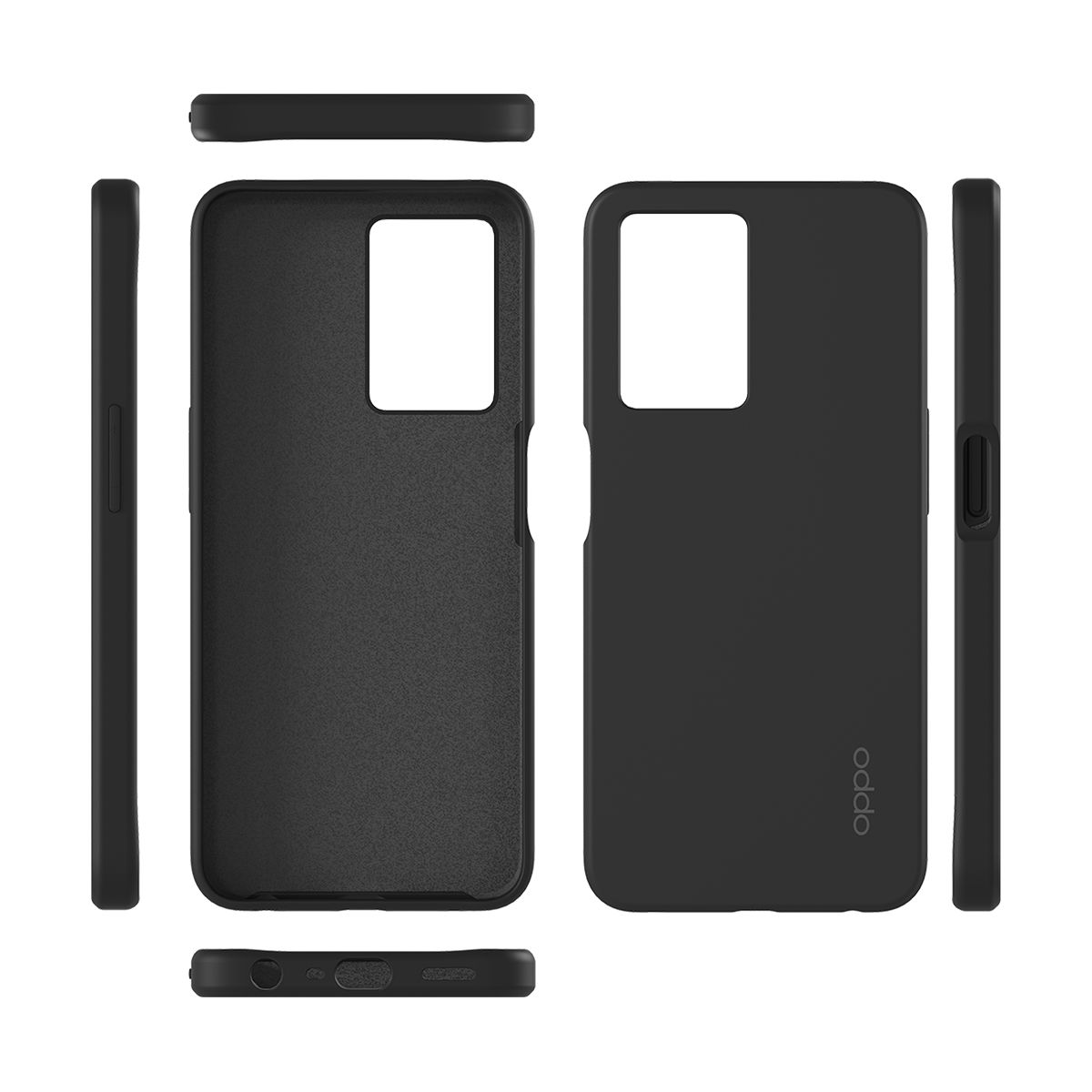 Coque A57/A57s Silicone Noir noir, OPPO