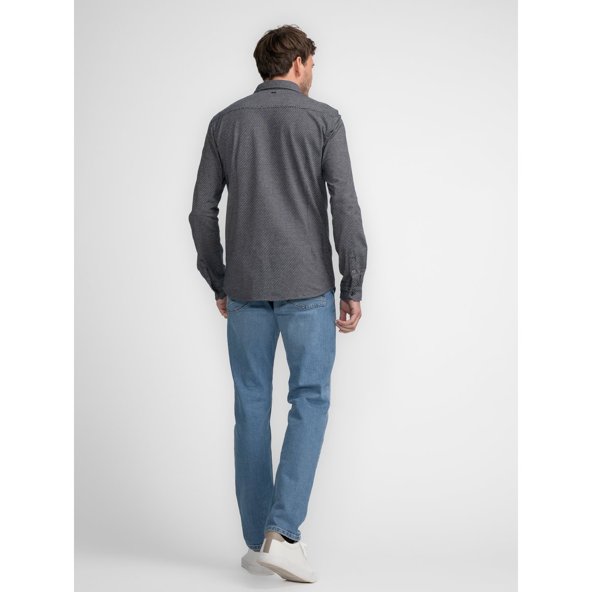 Chemise en imprimé intégral port marron ecru, PETROL INDUSTRIES
